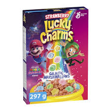 Lucky Charms Súper Mario Strawberry Galactic Marshmallows 297g(12 Uds)