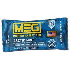Military Energy Gum Pouch Artic Mint  12,5g(12 Uds)