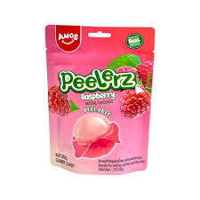 Amos Peelerz Gummy Raspberry 170g(12 Uds)