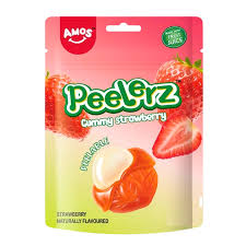 Amos Peelerz Gummy Strawberry 170g(12 Uds)