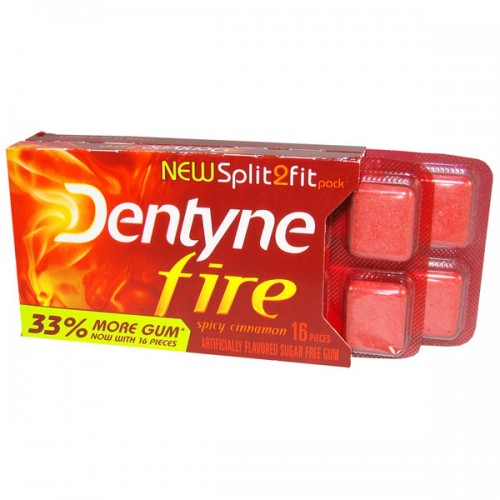 Dentyne Fire Spicy Cinnamon 16 Pieces (9uds)