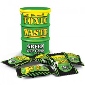 Toxic Waste Green Sour Candy 42gr(12 Uds)