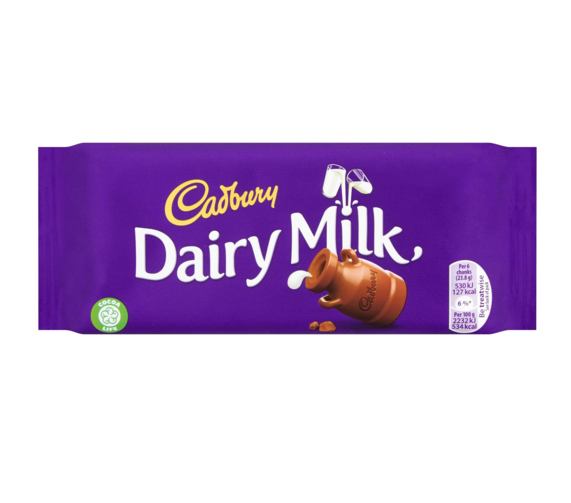 Cadbury Dairy Milk 95gr (22uds) *Precio marcado