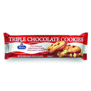 Merba Triple Chocolate Cookies 180gr (22 Uds)