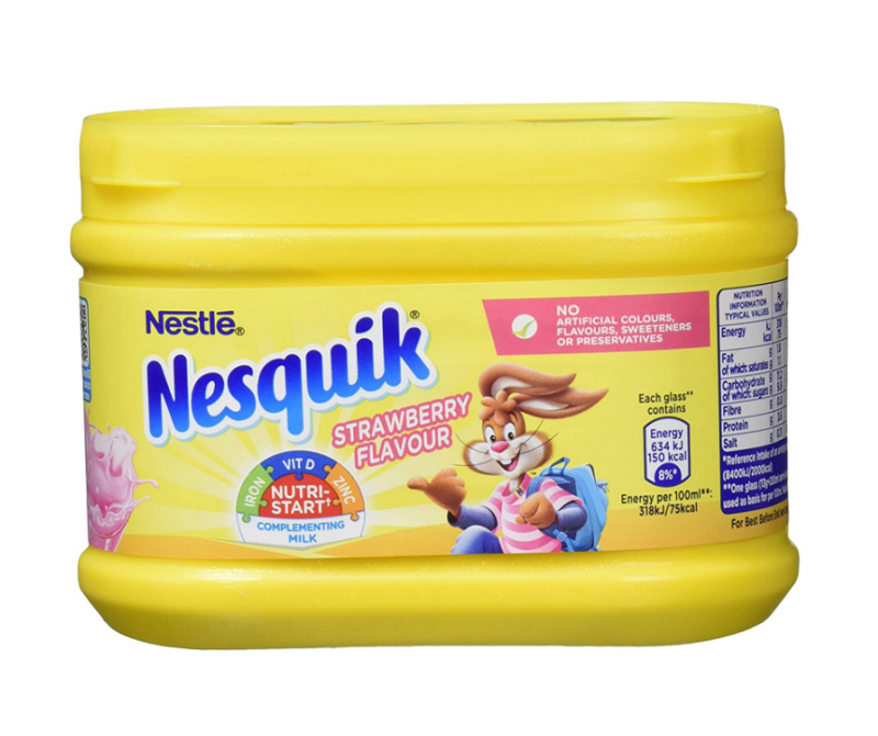 Nesquik Strawberry Milkshake Powder 300g (10uds)