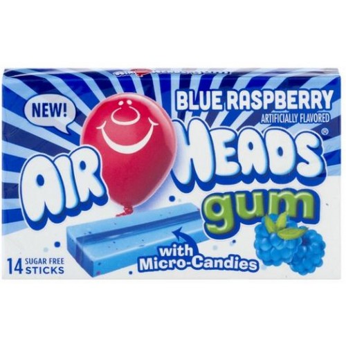 Airheads Gum Blue Raspberry (12uds)
