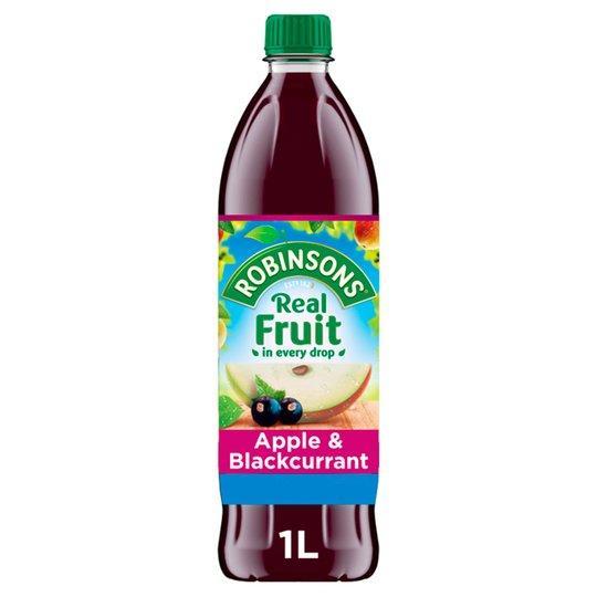 Robinsons Apple & Blackcurrant Sugar Free 1L (12uds)