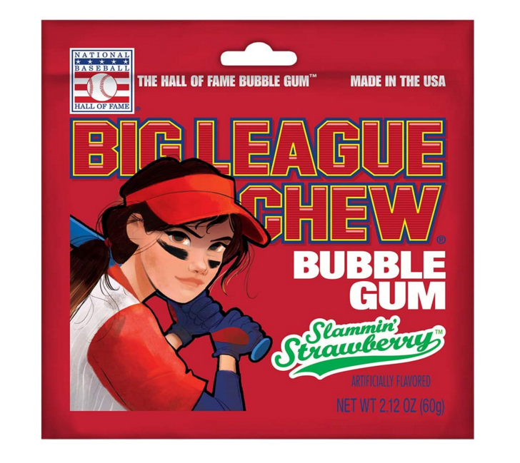 Big League Chew Strawberry 60g(12 uds)