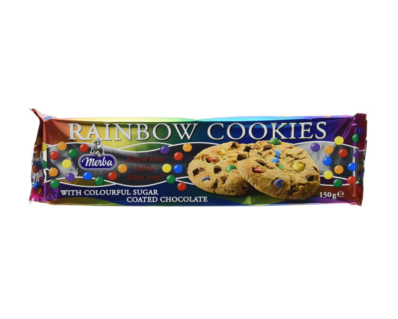Merba Rainbow Cookies 225gr (12Uds)