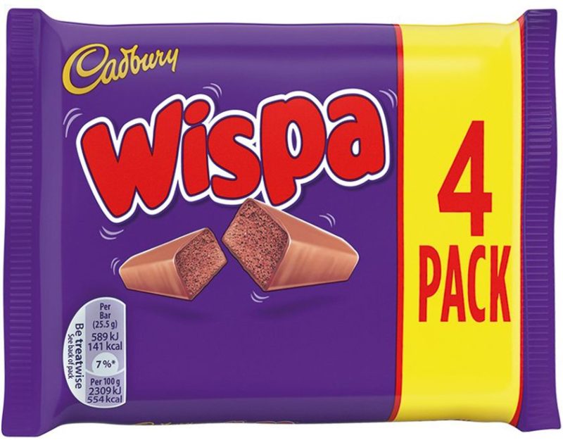 Cadbury Wispa 4 bars 94g (11uds)