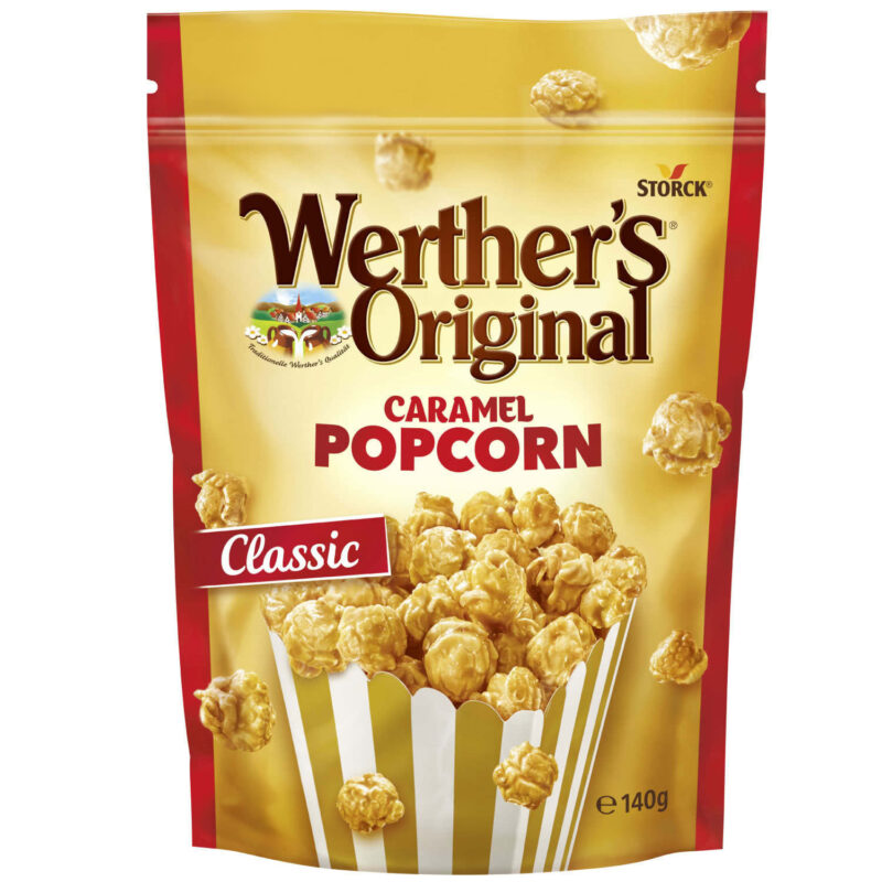 Werther's Original Caramel Brezel Popcorn Classic 140g (12 Uds)