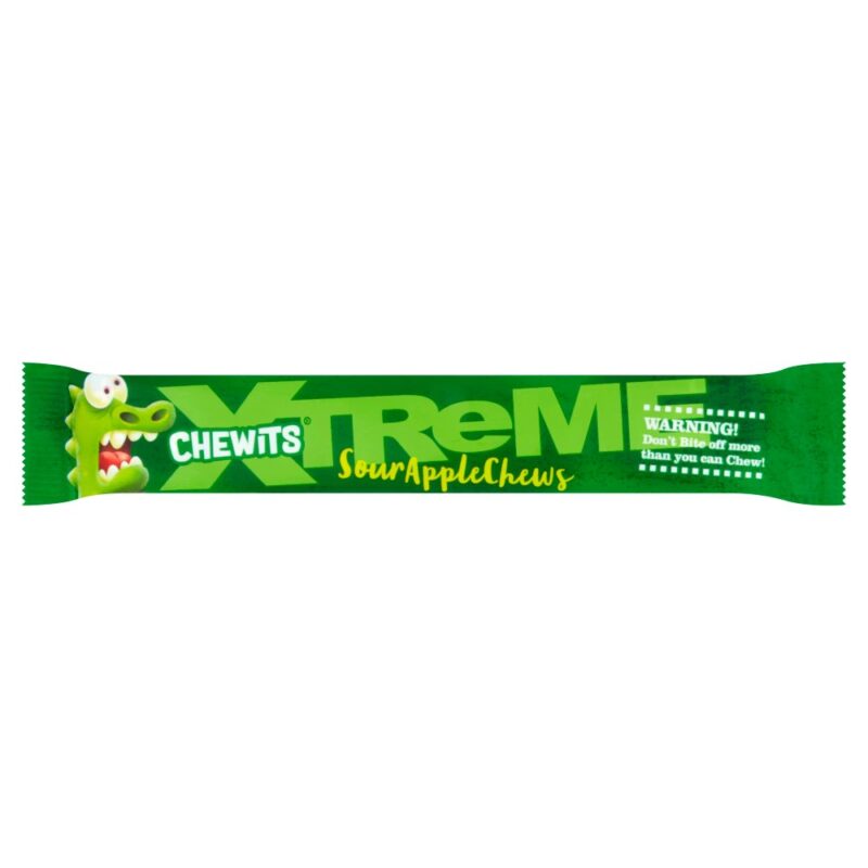Chewits Xtreme Sour Apple Chews 34g (24 uds)