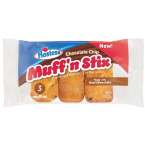 Hostess Muffin Stix Chocolate Chip 85gr 3ct (6uds)