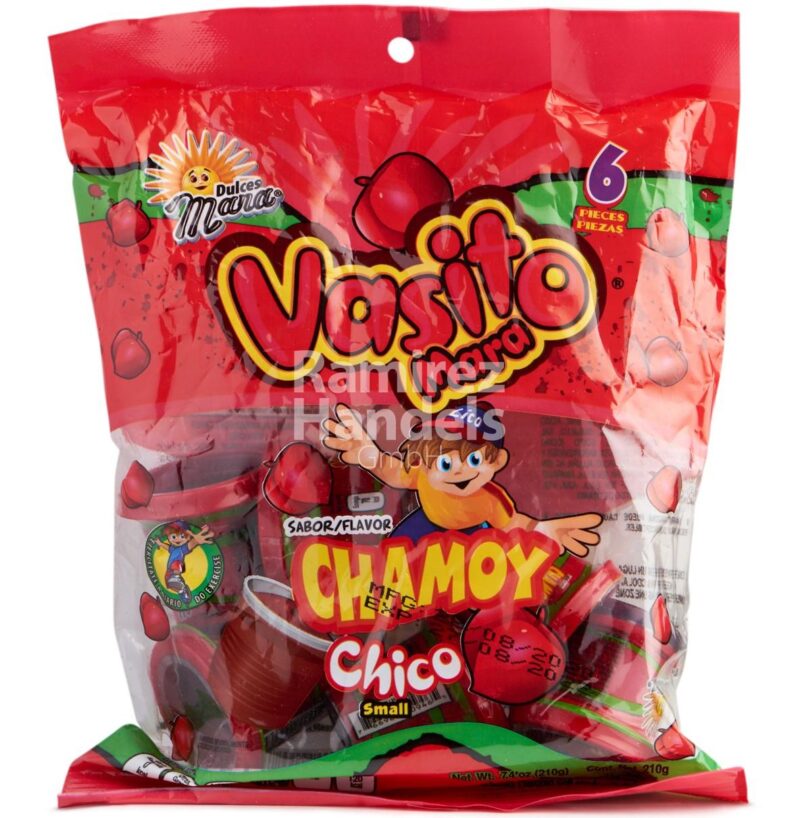 Mara Vasito Chamoy Chico 210g(6 piezas)