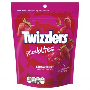 Twizzlers Filled Bites Pouch Strawberry 226g(9uds)