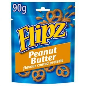 Flipz Peanut Butter Flavour Coated Pretzels 90g (6 uds)