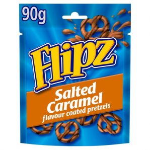 Flipz Pretzels Salted Caramel Flavour Snacks 90g (6 uds)