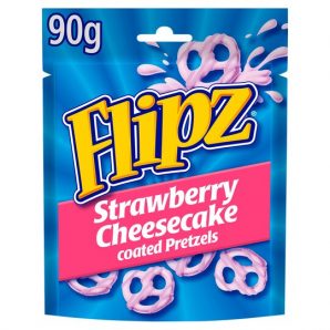 Flipz Strawberry Cheesecake Coated Pretzels 90g (6 uds)