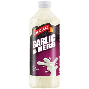 Crucials Garlic & Herb 500ml (12 uds)