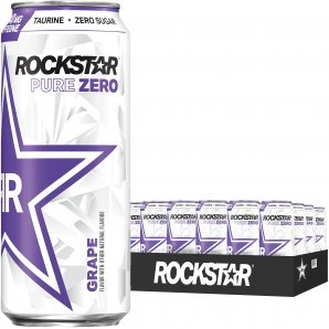 Rockstar Pure Zero Grape 473ml (12 uds)