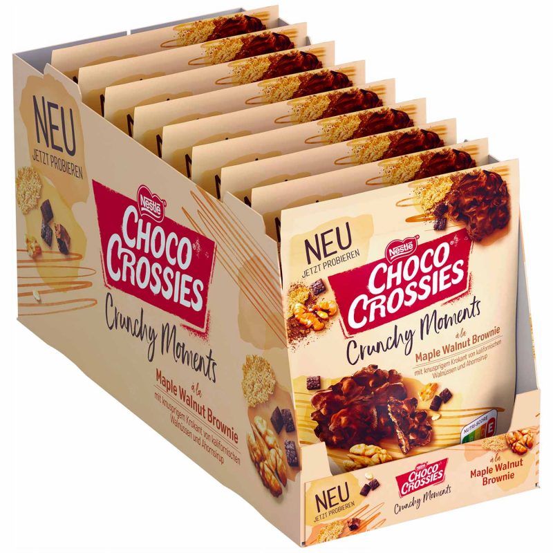 Choco Crossies Maple Walnut Brownie 140g (9uds)