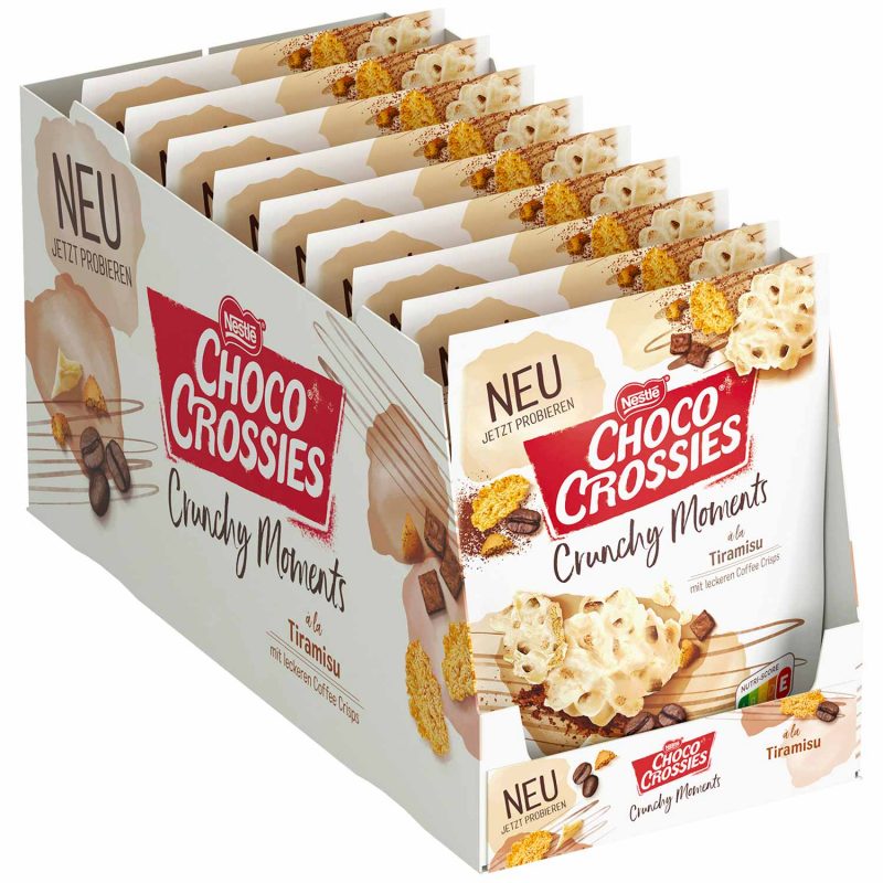 Choco Crossies Tiramisu 140g (9uds)