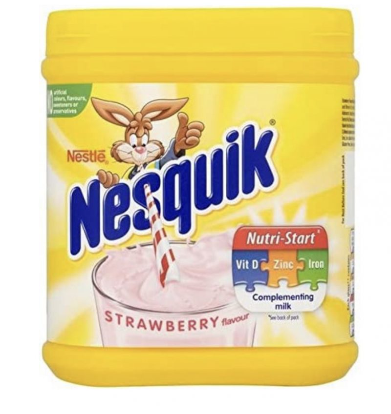 Nesquik Strawberry Milkshake 500g (10 uds)