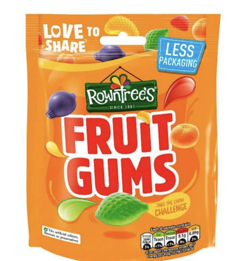 Rowntrees Fruit Gums 120g (10uds) *Precio Marcado
