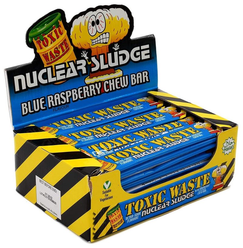 Toxic Waste Nuclear Sludge Chew Blue Raspberry 20g (50 uds)
