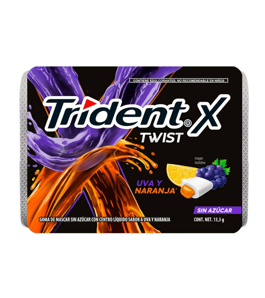 Trident Uva Naranja 7piezas (10 uds)