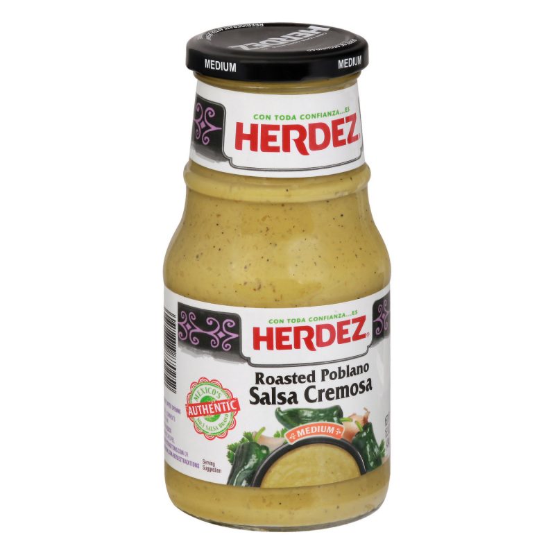 Herdez Salsa Poblano Cremosa 434gr (3uds)
