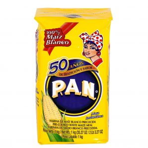 Harina PAN Blanca Bolsa Amarilla 1Kg (1ud)