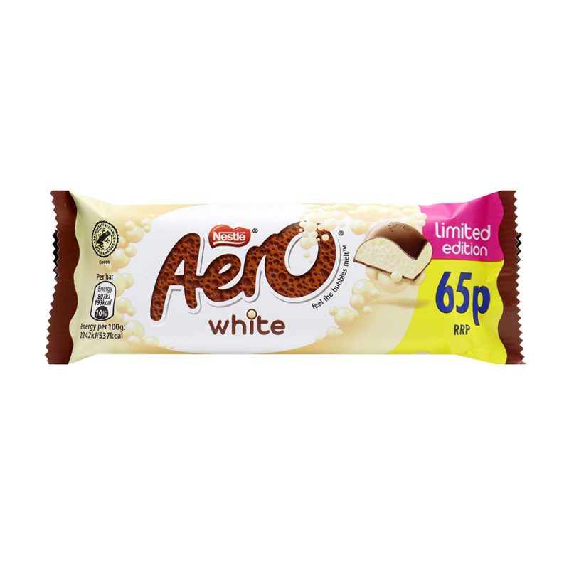 Aero Bubbly White 36g (24uds) *Precio Marcado