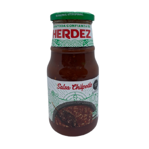 Herdez Salsa Chipotle Glass 453gr (3uds)