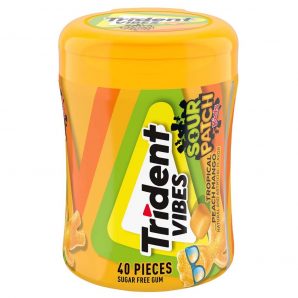 Trident Sour Patch Tropical Peach Mango 115g (6 uds)