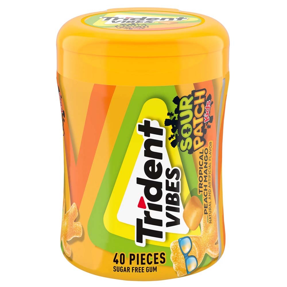 Trident Sour Patch Tropical Peach Mango 115g (6 uds)