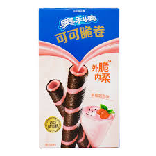 Oreo Crispy Roll Strawberry Milkshake Asian 50gr (1ud)