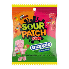 Sour Patch Snapple Fruit Mix 102g(12 uds)