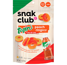 Snack Club Tajin Peach Rings 71gr(1 Ud)