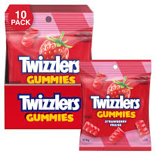 Twizzlers Strawberry Pop Gummies 170g (10 uds)