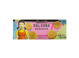 Cookie Yummers Squid Game Vanilla (12 Uds)& Butter (12 Uds)Dalgona Biscuits 140gr(24 Uds)