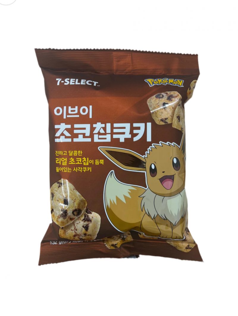Pokémon eevee Chocolate Chip Cookies Asían 132g (1 Ud)
