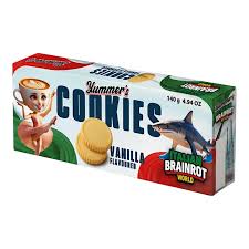 Yummers Brainrot Vanilla (7 Ud)& Choco(7 Ud)Biscuits (14 Uds)