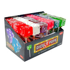 Espeez Dice Pops Red Display 33g(24 Uds)