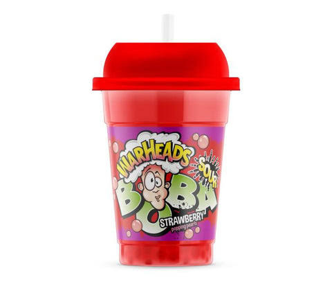 Warheads Boba Sour Strawberry 400ml(14 Uds)