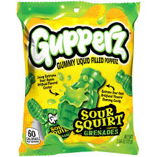 Gupperz Sour Squirt Grenades Bag 72g(1 uds)