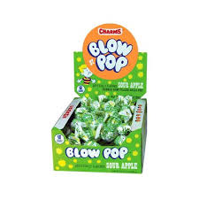 Charms Blow Pop Sour Apple(48 ct)
