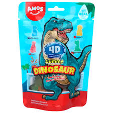 Amos 4D Gummy Dinosaur 198g(12 uds)