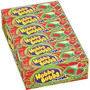 Hubba Bubba Strawberry Watermelon Max Gum 40gr(18 Uds)