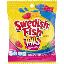 Swedish Fish Tails 2 in 1 102g(12 Uds)